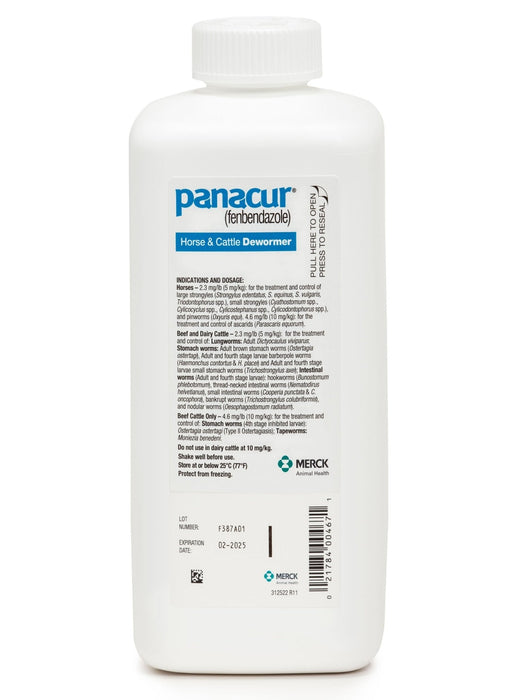 Panacur Suspension 10% for Horses and Cattle - Jeffers - Animal Health & Wellness > Medicine