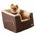 K&H Pet Products Bucket Booster Pet Seat Rectangle Knockdown Color Chocolate/Tan