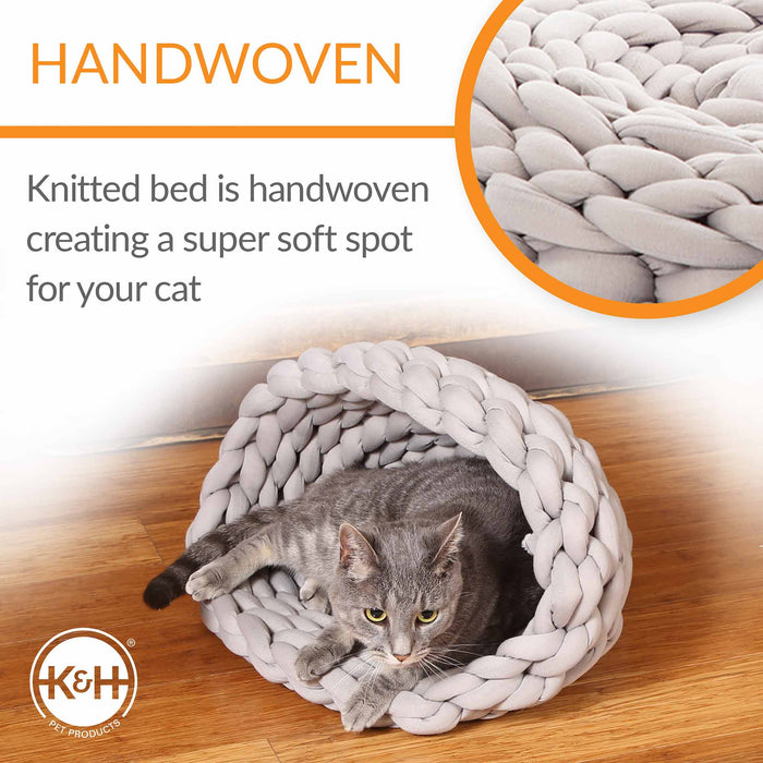 K&H Pet Products Knitted Pet Bed Color Gray