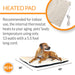 K&H Pet Products Ortho Thermo-Bed Heated Dog Bed Fleece Color White