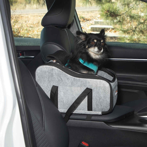 K&H Pet Products Portable Pet Console Booster Dog Car Seat Light Gray 10 X 15 X 9.5 Color Gray