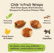 Pet n Shape Chik 'n Fruit Wraps, 16 oz - Jeffers - Dog Supplies > Dog Treats > Chews