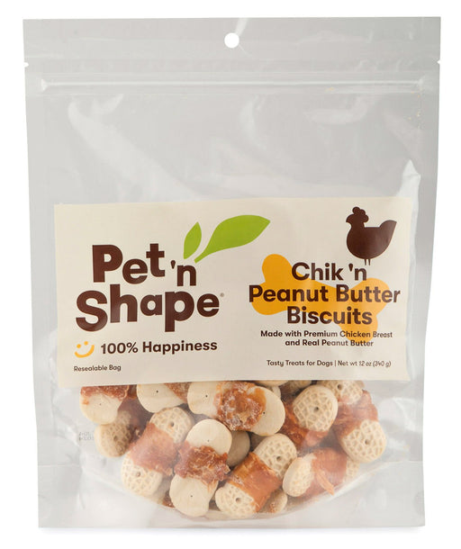 Pet n Shape Chik 'n Peanut Butter Biscuits, 12 oz - Jeffers - Dog Supplies > Dog Treats > Biscuits & Baked Treats