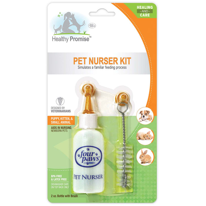 Pet Nursing Kit, Bottle and Brush, 2 oz - Jeffers - Animal Health & Wellness > Nursing Supplies