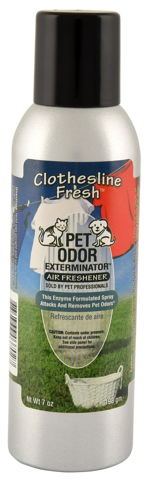 Pet Odor Exterminator Air Freshener, Clothesline Fresh, 7oz - Jeffers - Animal & Pet Supplies > Pet Odor & Stain Removers