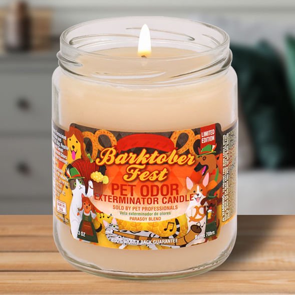 Pet Odor Exterminator Candle, Barktober Fest, 13 oz - Jeffers - Home Goods & Gifts > Home Decor and Candles for Home Improvement