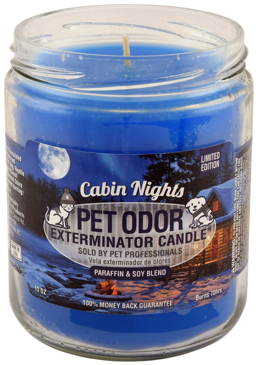 Pet Odor Exterminator Candle, Cabin Nights, 13 oz - Jeffers - Animal & Pet Supplies > Pet Odor & Stain Removers