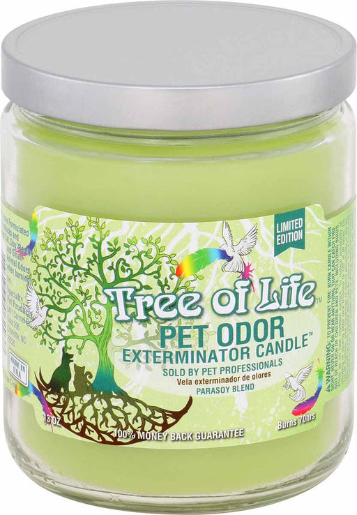 Pet Odor Exterminator Candle, Tree of Life, 13oz - Jeffers - Animal & Pet Supplies > Pet Odor & Stain Removers