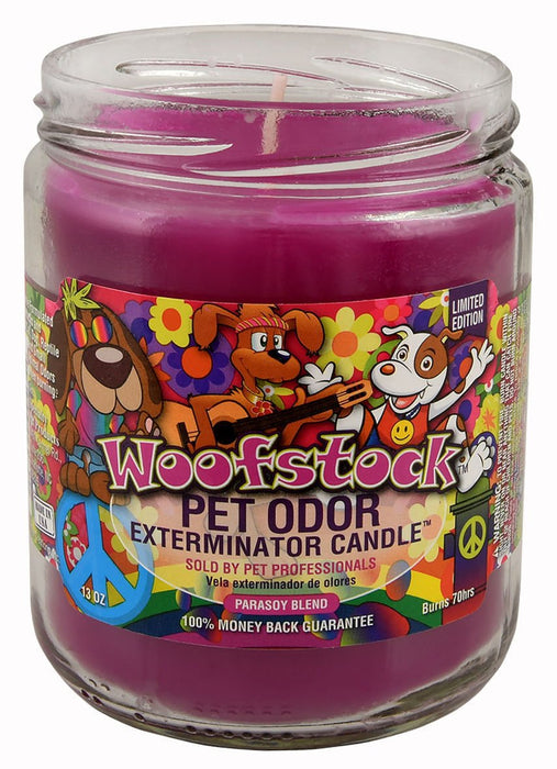 Pet Odor Exterminator Candle, Woofstock, 13 oz - Jeffers - Animal & Pet Supplies > Pet Odor & Stain Removers