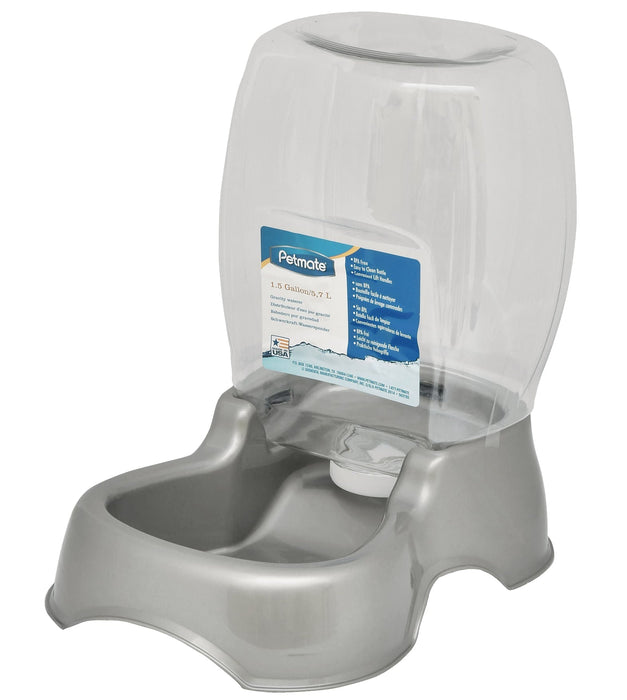 Petmate 1.5 Gallon Pet Cafe Waterer - Jeffers - Animal & Pet Supplies > Pet Bowls, Feeders & Waterers