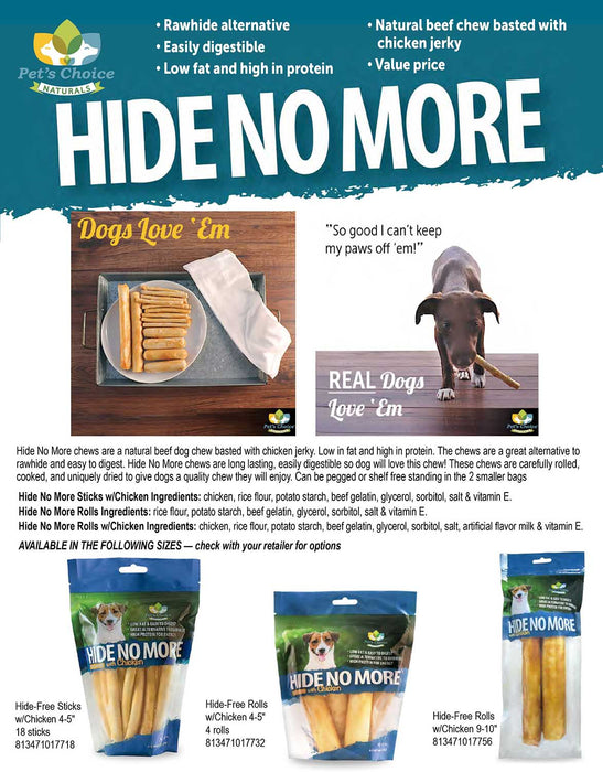 Pet's Choice Hide No More Dog Chews with Chicken - Jeffers - Dog Supplies > Dog Treats > Chews