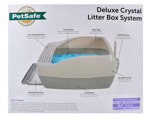 PetSafe Deluxe Crystal Litter Box System (& Accessories) - Jeffers - Cat Supplies > Cat Litter Boxes