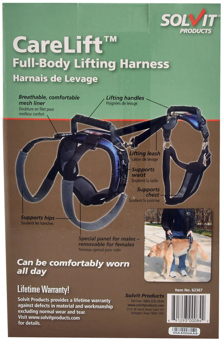 PetSafe Solvit CareLift Lifting Aid, Full Body - Jeffers - Dog Supplies > Dog Apparel > Dog Collars, Harnesses, & Leashes