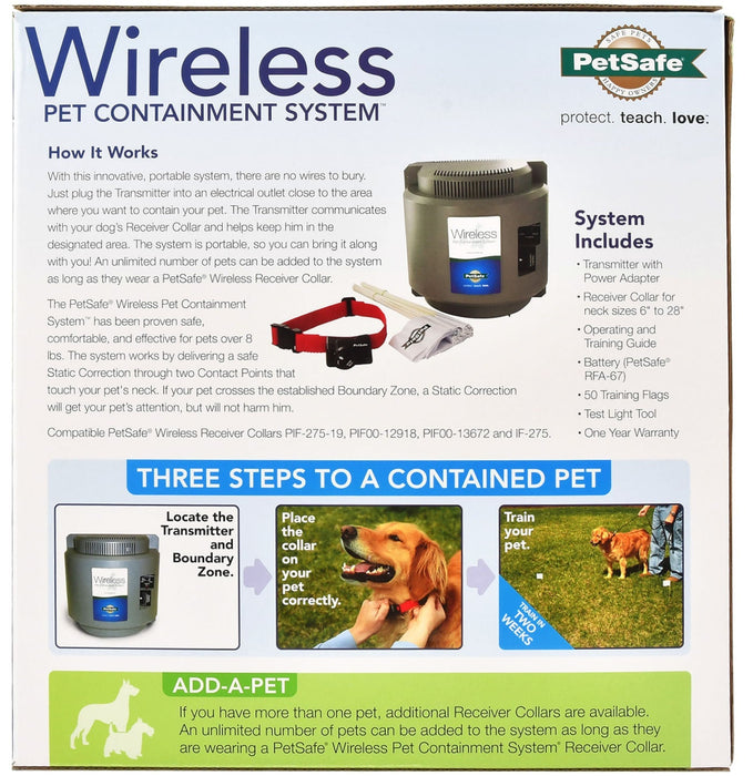 PetSafe Wireless Containment System (& Accessories) - Jeffers - Animal & Pet Supplies > Pet Containment Systems