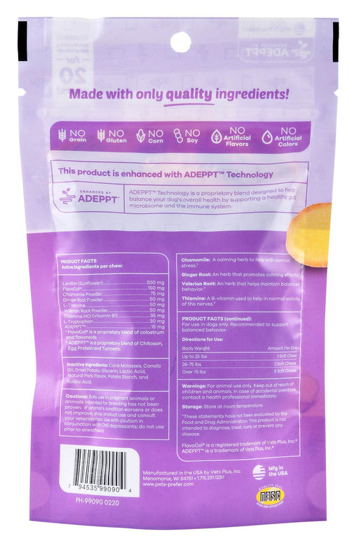 PetsPrefer Calming Soft Chews w/ ADEPPT - Jeffers - Animal Health & Wellness > Vitamins & Supplements