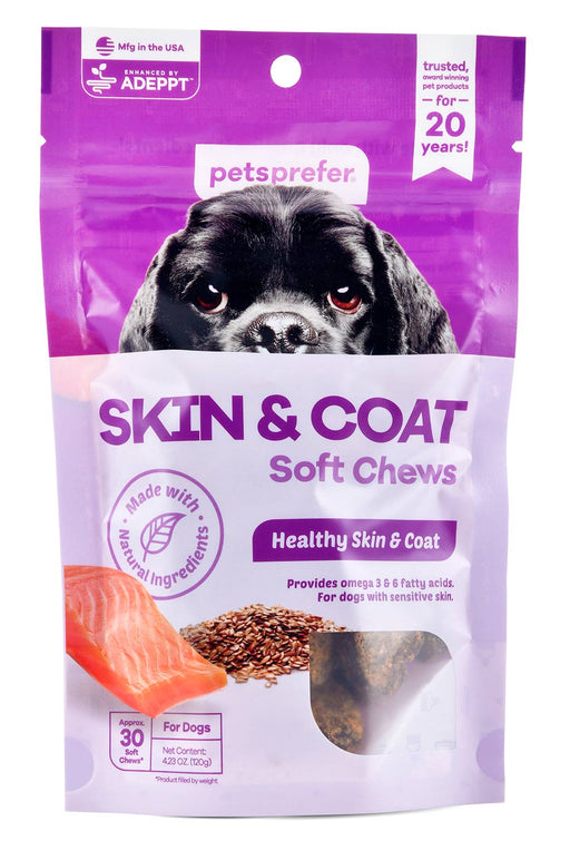 PetsPrefer Skin & Coat Soft Chews w/ ADEPPT - Jeffers - Animal Health & Wellness > Skin & Coat Care