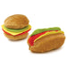 Plush American Cuisine Dog Toys - Hamburger/Hotdog - Jeffers - Dog Supplies > Dog Toys