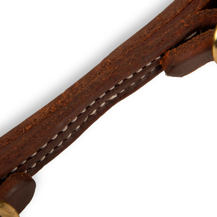 Poplar Head Premium Oiled Doubled and Stitched Harness Leather Curb Strap - Jeffers - Horse Supplies > Horse Tack > Bridle Bits