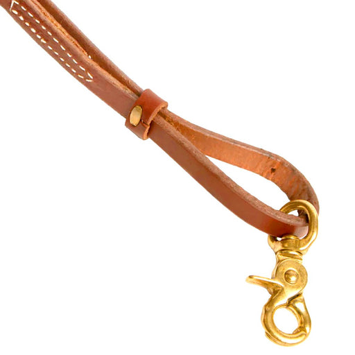 Poplar Head Premium Oiled Harness Leather Adjustable Roping Rein - Jeffers - Horse Supplies > Horse Tack > Reins