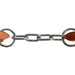 Poplar Head Premium Single Chain Harness Leather Curb Chain - Jeffers - Horse Supplies > Horse Tack > Bridle Bits