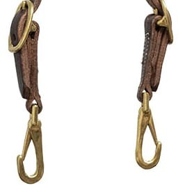 Jeffers Poplar Head Saddlery Oiled Harness Leather One Ear Headstall with Easy-Change Snap Ends