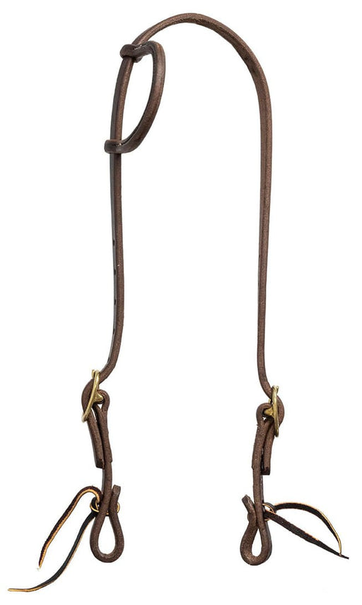 Poplar Head Saddlery Oiled Harness Leather One Ear Horse Headstall - Jeffers - Horse Supplies > Horse Tack > Bridles & Headstalls