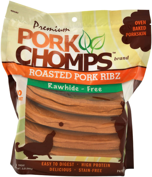 Pork Chomps Premium Roasted Pork Ribz - Jeffers - Dog Supplies > Dog Treats