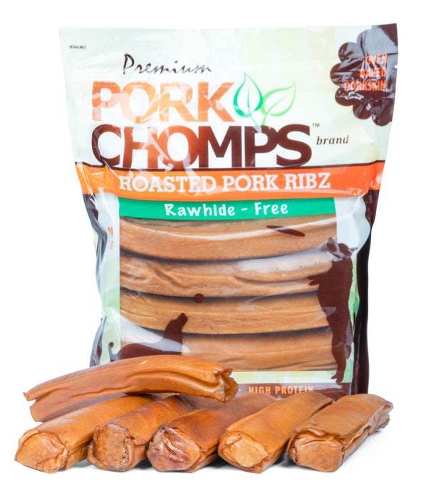 Pork Chomps Premium Roasted Pork Ribz - Jeffers - Dog Supplies > Dog Treats