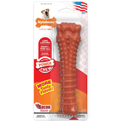 Power Chew Dog Toy, Bacon, X - Large/Souper, 50+ lbs - Jeffers - Dog Supplies > Dog Toys