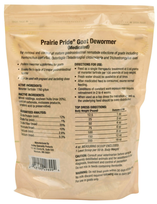 Prairie Pride Pelleted Goat Dewormer, 3 lb - Jeffers - Animal Health & Wellness > Medicine