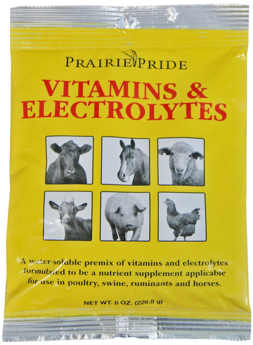 Prairie Pride Vitamins & Electrolytes, 8 oz - Jeffers - Animal Health & Wellness > Vitamins & Supplements