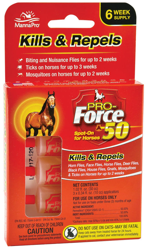 Pro Force 50 Spot On, 6 pk - Jeffers - Animal Health & Wellness > Fly & Insect Control