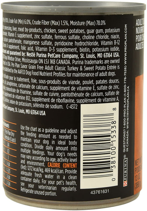 Pro Plan Savor Grain Free Canned Dog Food, Beef and Peas, 13 oz - Jeffers - Dog Supplies > Dog Food > Wet Dog Food