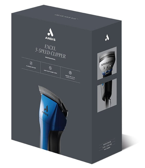 ProClip Excel 5 - Speed Clipper w/ Super Blocking Blade, Indigo Blue - Jeffers - Animal & Pet Supplies > Pet Grooming > Pet Hair Clippers & Trimmers