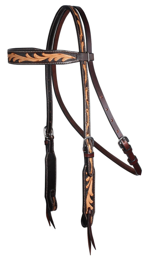 Professional's Choice Floral Browband Headstall - Jeffers - Horse Supplies > Horse Tack > Bridles & Headstalls