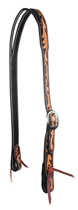 Professional's Choice Floral Split Ear Headstall - Jeffers - Horse Supplies > Horse Tack > Bridles & Headstalls