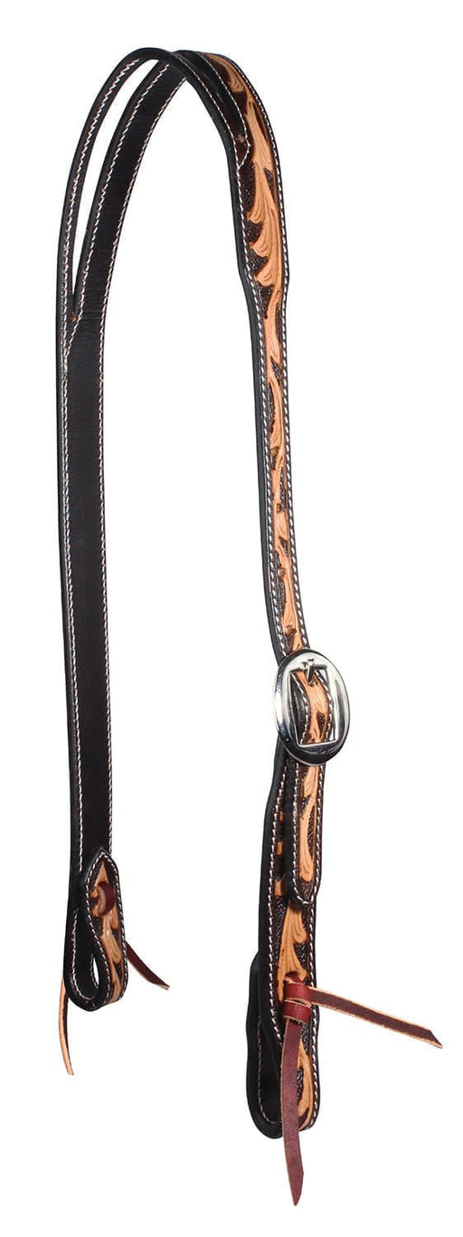 Professional's Choice Floral Split Ear Headstall - Jeffers - Horse Supplies > Horse Tack > Bridles & Headstalls