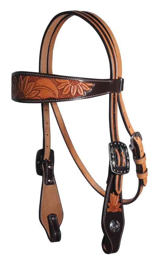 Professional's Choice Sunflower Browband Headstall - Jeffers - Horse Supplies > Horse Tack > Bridles & Headstalls