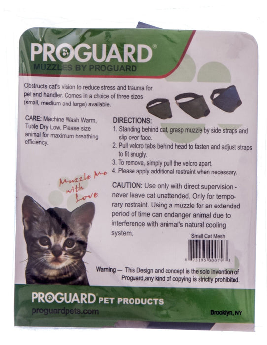 ProGuard Mesh Cat Muzzle - Jeffers - Cat Supplies > Cat Apparel > Cat Collars, Harnesses, & Leashes