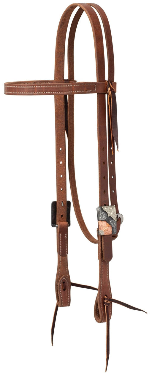 ProTack Copper Flower Browband Headstall - Jeffers - Horse Supplies > Horse Tack > Bridles & Headstalls