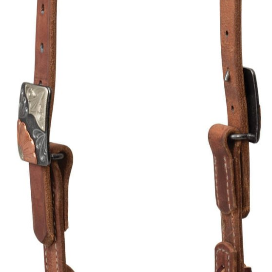 Weaver ProTack Copper Flower Sliding Ear Headstall