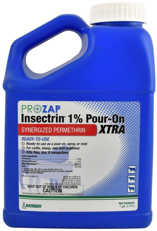 Prozap Insectrin 1% Pour - On Xtra, gallon - Jeffers - Animal Health & Wellness > Fly & Insect Control