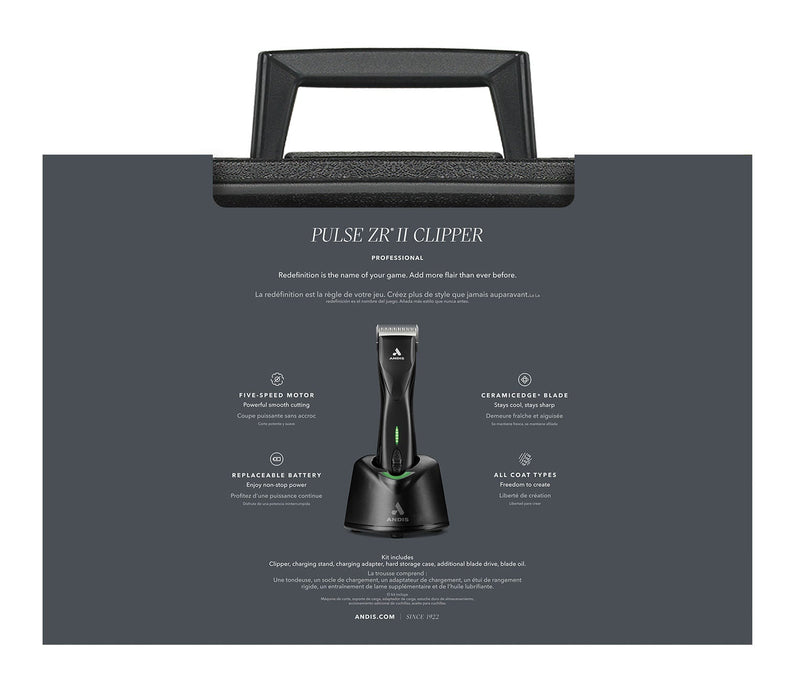 Pulse ZR II Black 5 Speed Detachable Blade Clipper - Jeffers - Animal & Pet Supplies > Pet Grooming > Pet Hair Clippers & Trimmers