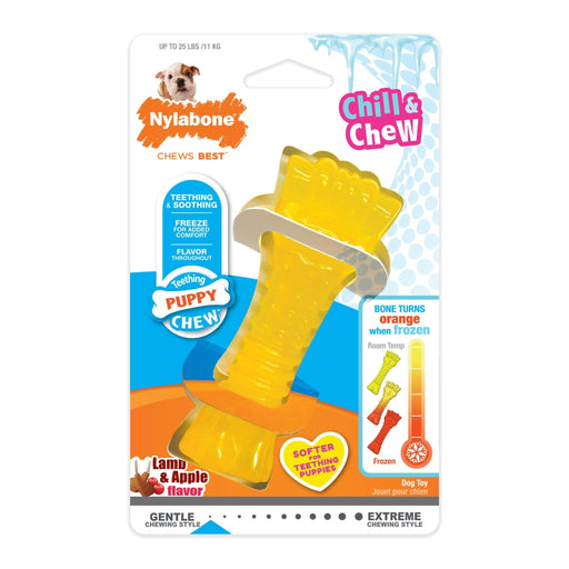 Puppy Chew Freezer Dog Bone, Lamb & Apple Chill & Chew Cloth, Small/Regular, Up to 25 Ibs. - Jeffers - Dog Supplies > Dog Toys