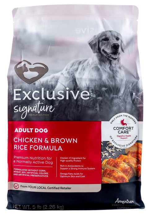 Purina Exclusive Adult Dog Food, Chicken/Brown Rice - Jeffers - Dog Supplies > Dog Food > Dry Dog Food