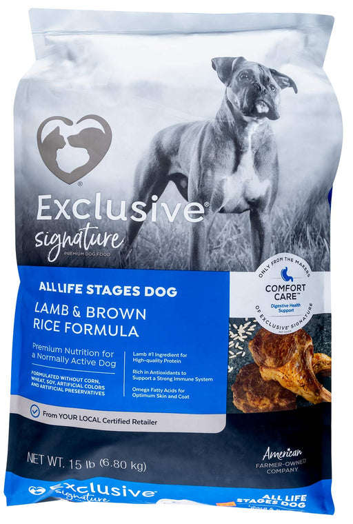 Purina Exclusive All Life Stages Dog Food, Lamb/Brown Rice - Jeffers - Dog Supplies > Dog Food > Dry Dog Food