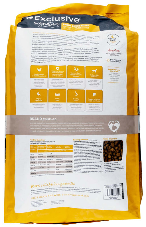 Purina Exclusive Large Breed Puppy Food, Chicken/Brown Rice - Jeffers - Dog Supplies > Dog Food