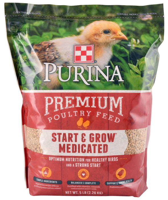 Purina Start & Grow AMP Medicated Feed Crumbles - Jeffers - Poultry Supplies > Poultry Supplies