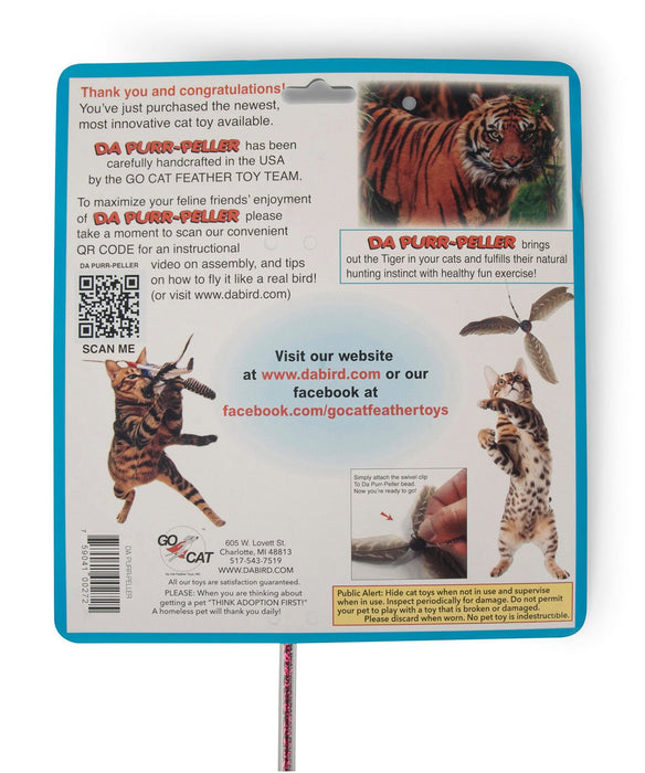 Purr Peller Wand Cat Toy - Jeffers - Cat Supplies > Cat Toys