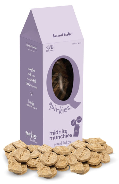 Quirkies, Midnite Munchies, Peanut Butter - Jeffers - Dog Supplies > Dog Treats